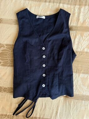 Cotton Linen Vest